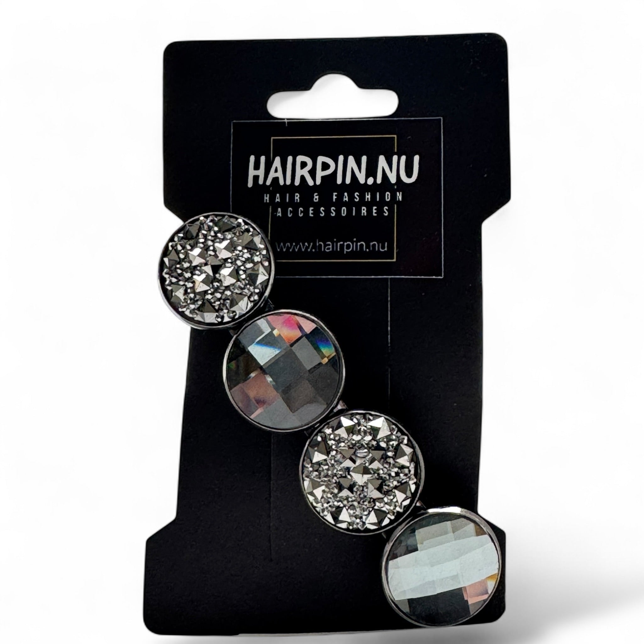 Color Hairclip Robuust Sparkle Grey – Grijze Haarspeld