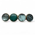 Color Hairclip Petrol Groen Sparkle – Goudkleurige Haarspeld